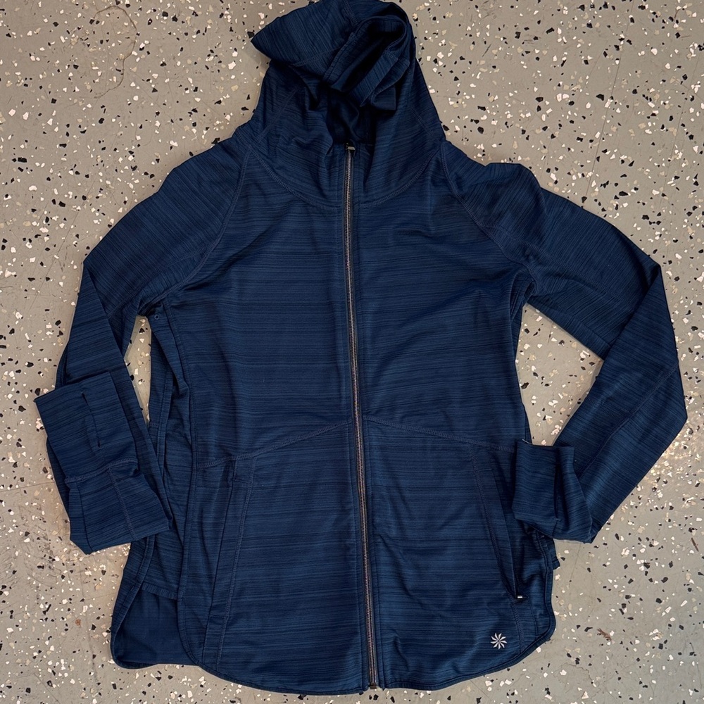 Women's Athleta Navy Blue Hooded Jacket